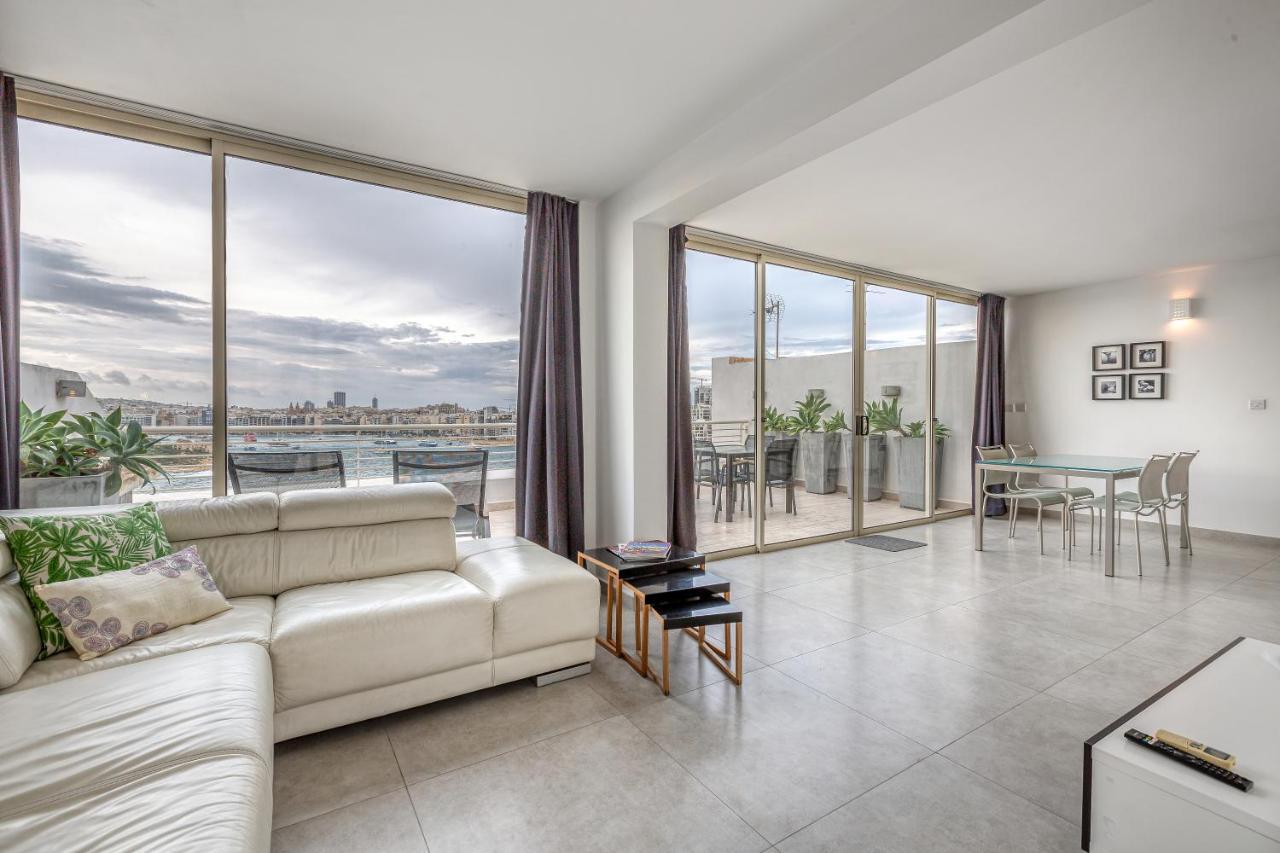 49/3 Seafront Duplex Penthouse In Valletta Buitenkant foto