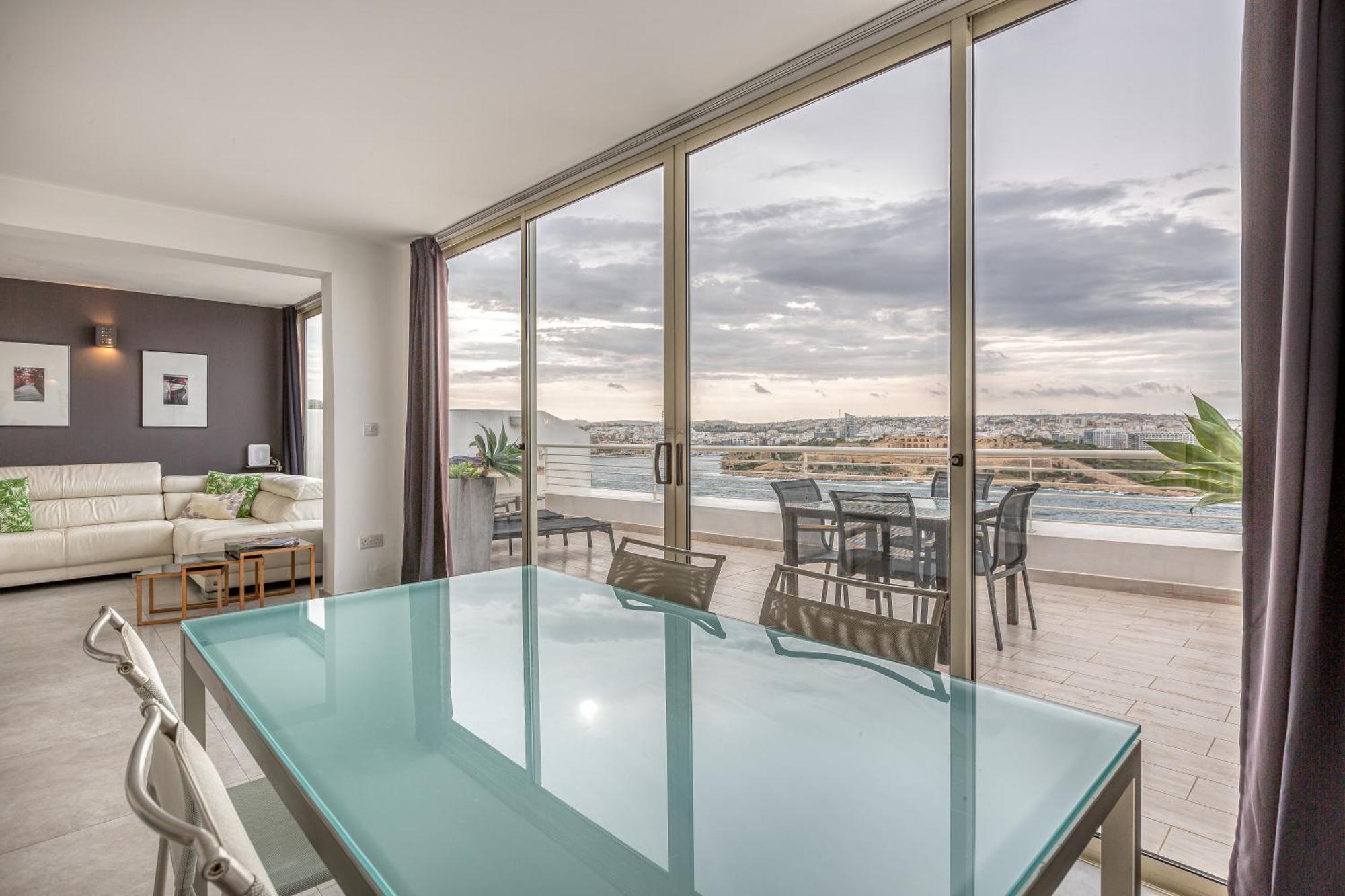 49/3 Seafront Duplex Penthouse In Valletta Buitenkant foto